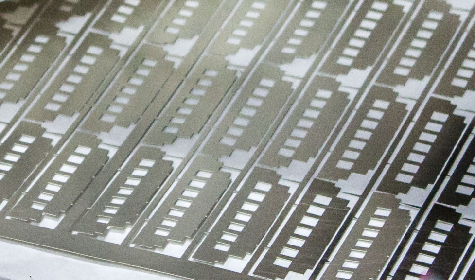 sheet of photo-chemically etched parts