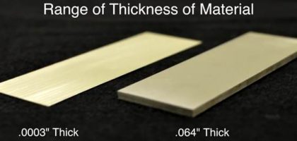 Material Thickness Capabilities